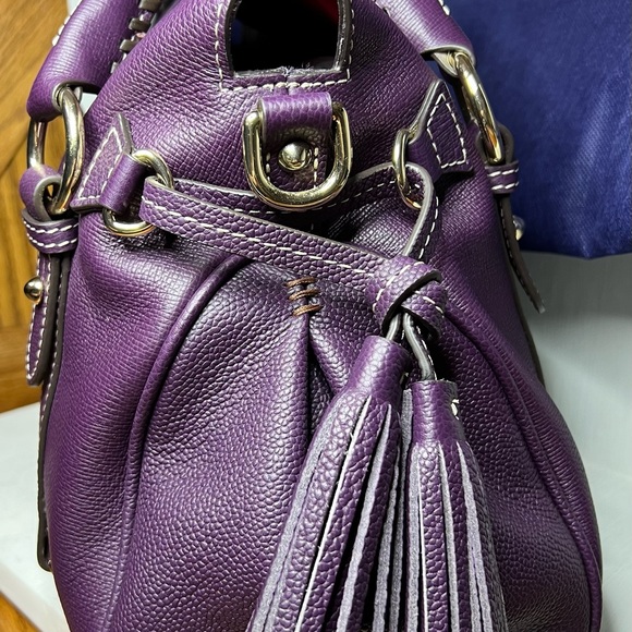 Dooney & Bourke Purple Small Satchel - Picture 9 of 10